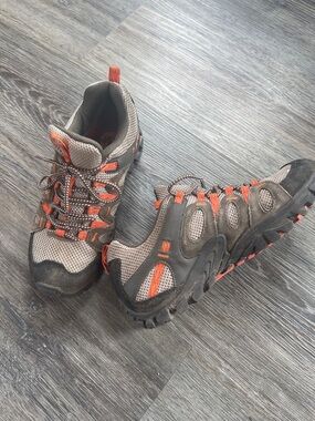Merrell Brown and Orange Trail Runner